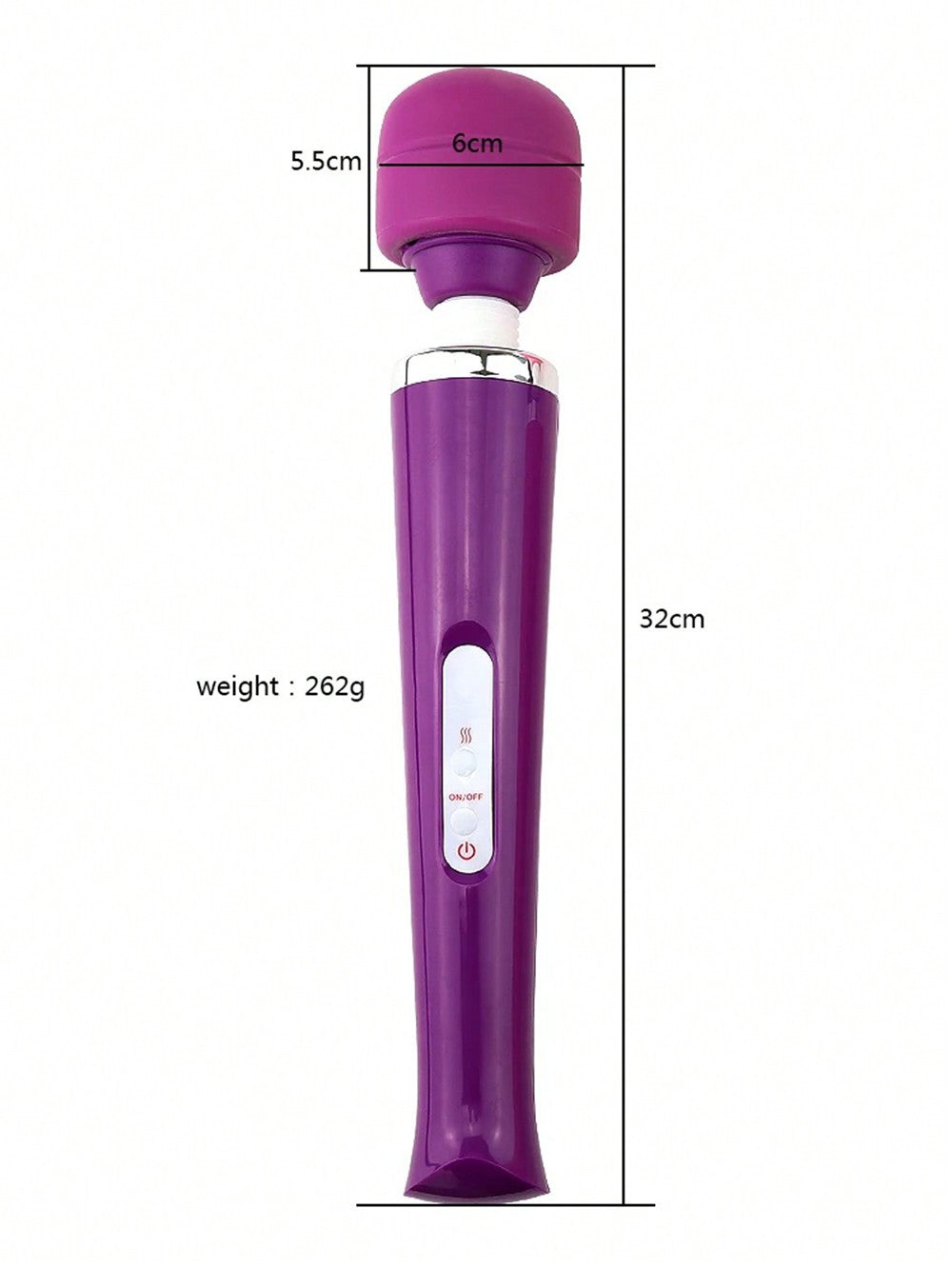 20-Speed Handheld Wand Massager – Adult Use (18+)